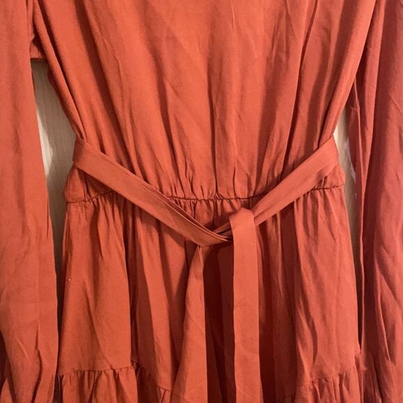 EUC SHEIN Rust Mini Dress - Picture 4 of 5
